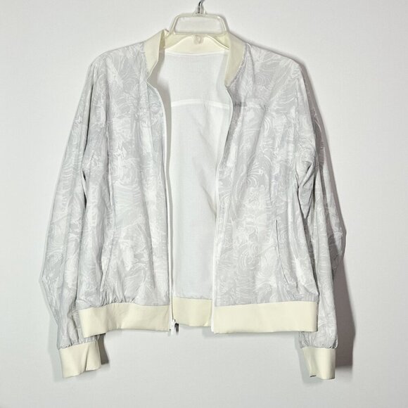 Lululemon Lightweight Reversible Casual Sporty Chic Bomber Jacket White 12 NWOT - Picture 9 of 12